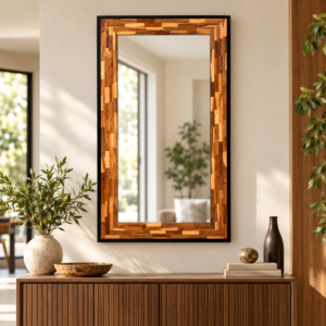 Teak Mirror