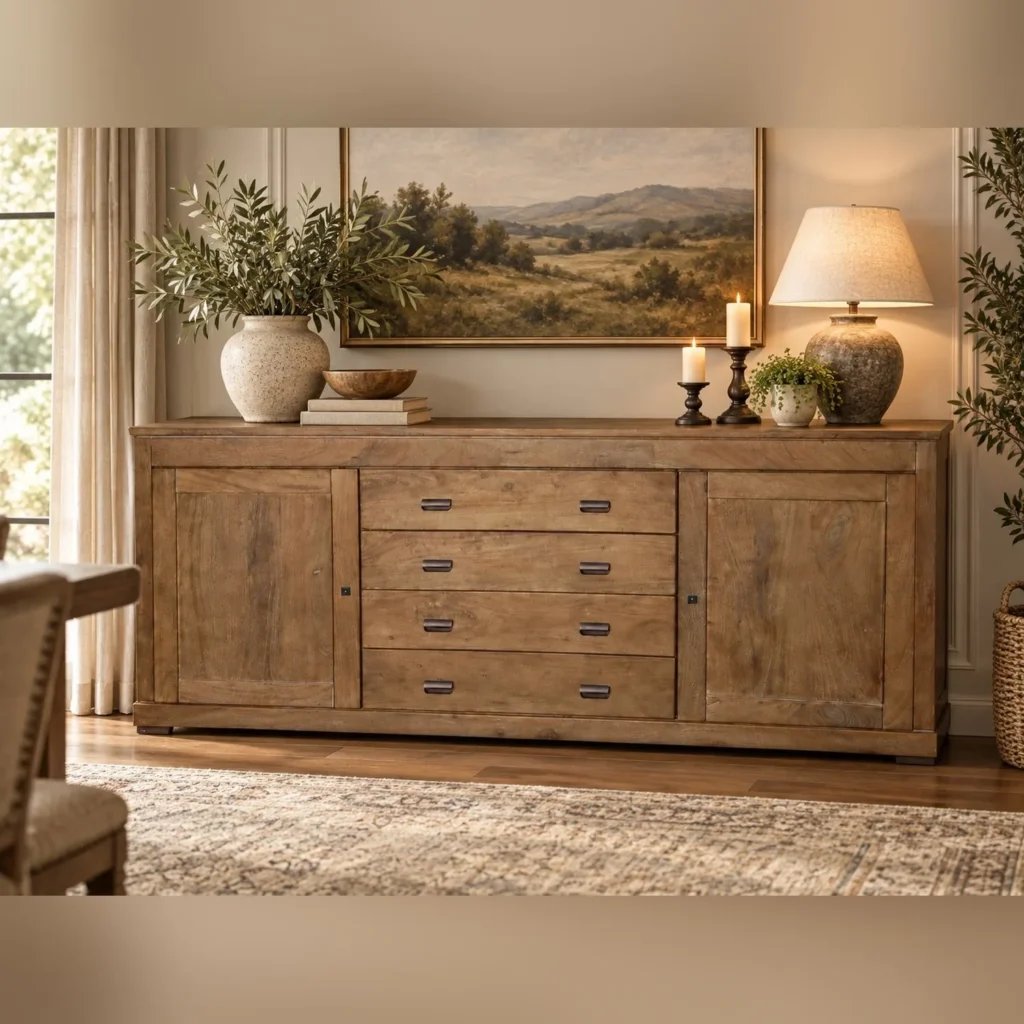 Bala Dresser (4 Drawers + 2 Doors)