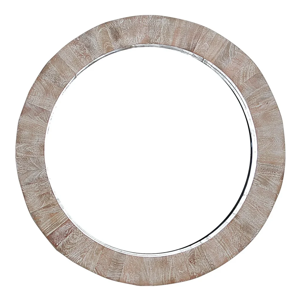 Driftwood Round Mirror