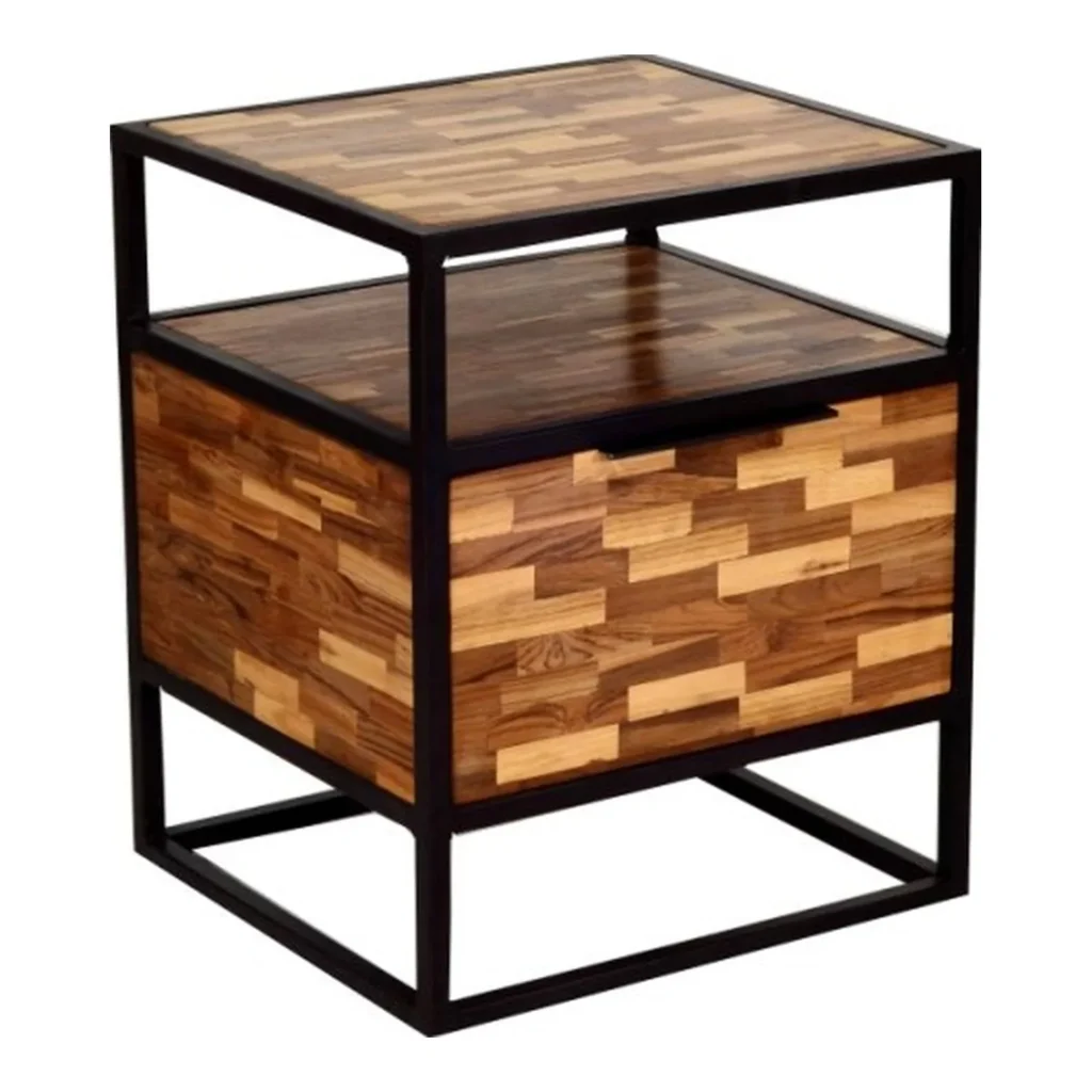 Teak Bed Side